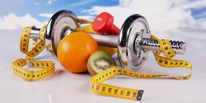 fruits and equipment for weight loss